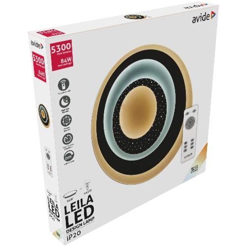 AVIDE Design Mennyezeti Lámpa Leila 84W(42+42) Rf Távirányítóval