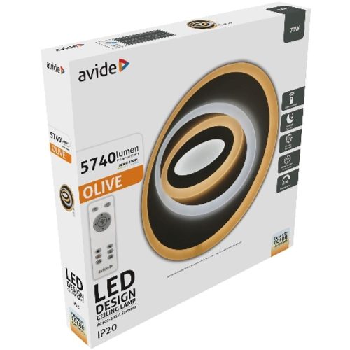 Avide Design Mennyezeti Lámpa Olive 70W(35+35) Rf Távirányítóval