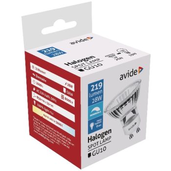 AVIDE Halogén Spot Gu10 28W 2000H