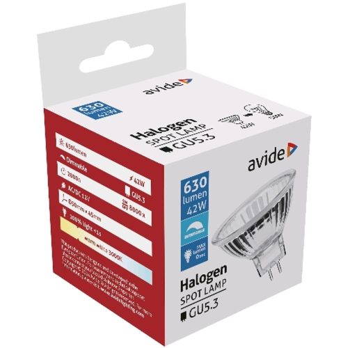 AVIDE Halogén Spot Gu5.3 12V 42W 2000H