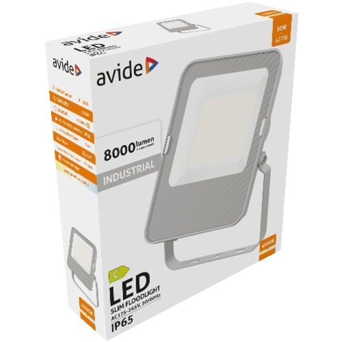 AVIDE Led Reflektor Ipari Smd 50W Nw 4000K 160Lm/W