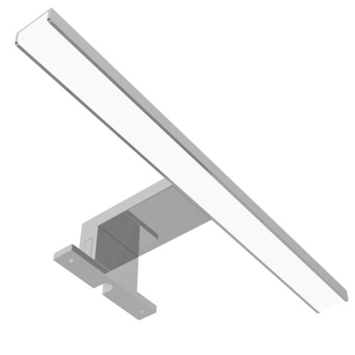 Avide LED Tükörvilágító Lámpa Szögletes Króm Alu 300mm természetes fehér 4000K 5W IP44