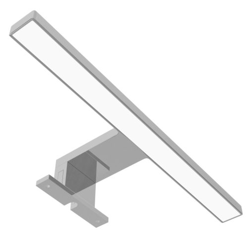 Avide LED Tükörvilágító Lámpa Szögletes Króm Műanyag 300mm természetes fehér 4000K 5W IP44