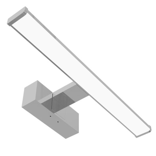 Avide LED Tükörvilágító Lámpa Szögletes Króm Alu 400mm természetes fehér 4000K 8W IP44