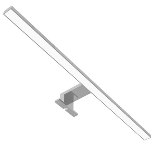 Avide LED Tükörvilágító Lámpa Szögletes Króm Műanyag 600mm természetes fehér 4000K 8W IP44