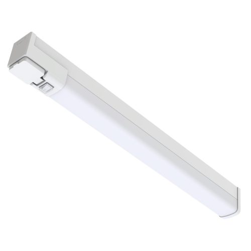 Avide LED Tükörvilágító Lámpa Hálózati Csatlakozó Aljzattal Szögletes Fehér Alu 665mm természetes fehér 4000K 15W IP44