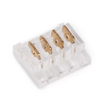   Avide LED Szalag 12-24V csatlakozó, forr.mentes, RGB-4 eres, 10mm (10 db-os csom.)