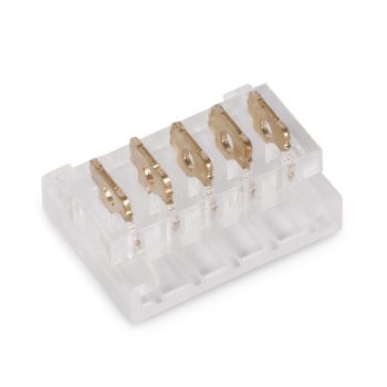   Avide LED Szalag 12-24V csatlakozó, forr.mentes, RGB+W-5 eres, 12mm (10 db-os csom.)