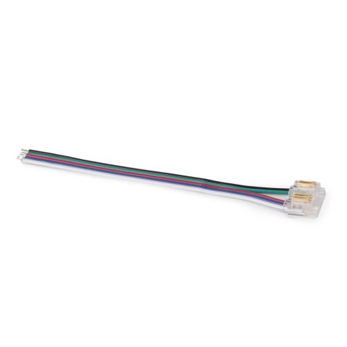 Avide C-LED Szalag 12-24V csatlakozó, forr.mentes, RGB+W-5 eres, 12mm/100mm (10 db-os csom.)