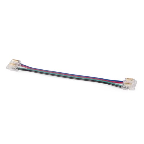 Avide C-LED Szalag 12-24V toldó, forr.mentes, RGB-4 eres, 10mm/100mm (10 db-os csom.)
