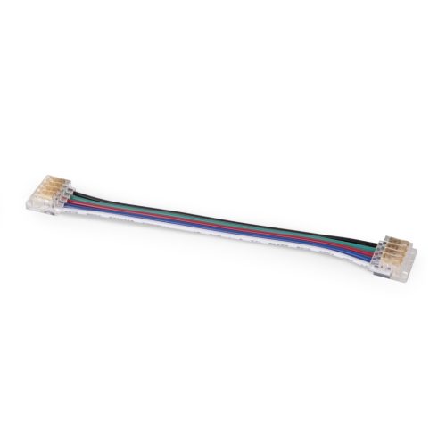 Avide LED Szalag 12-24V toldó, forr.mentes, RGB+W-5 eres, 12mm/100mm (10 db-os csom.)