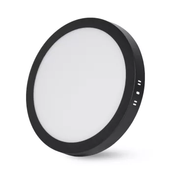   Avide LED Falra Szerelhető Kerek Mennyezeti Lámpa ALU 24W CCT IP44/IP20 Fekete