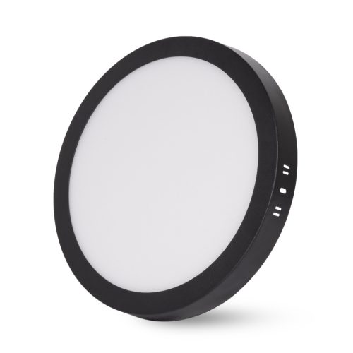 Avide LED Falra Szerelhető Kerek Mennyezeti Lámpa ALU 24W CCT IP44/IP20 Fekete
