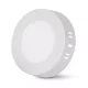 Avide LED Falra Szerelhető Kerek Mennyezeti Lámpa ALU 6W CCT IP44/IP20