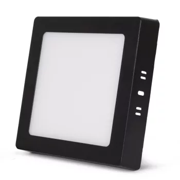   Avide LED Falra Szerelhető Négyzetes Mennyezeti Lámpa ALU 12W CCT IP44/IP20 Fekete