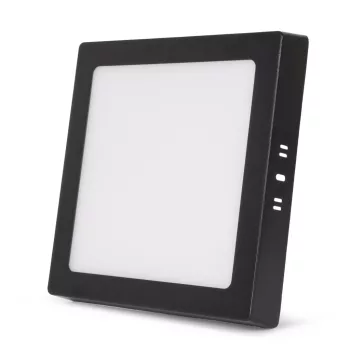   Avide LED Falra Szerelhető Négyzetes Mennyezeti Lámpa ALU 18W CCT IP44/IP20 Fekete