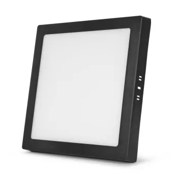   Avide LED Falra Szerelhető Négyzetes Mennyezeti Lámpa ALU 24W CCT IP44/IP20 Fekete