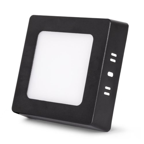 Avide LED Falra Szerelhető Négyzetes Mennyezeti Lámpa ALU 6W CCT IP44/IP20 Fekete