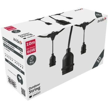 AVIDE Kültéri E27 Füzér 10M 10 Foglalat