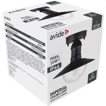   AVIDE Kültéri Mennyezeti Lámpa Imperial 1Xe27 Ip44 Antik Arany