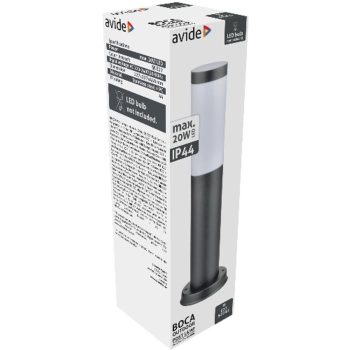AVIDE Kültéri Álló Lámpa Boca 1Xe27 450Mm Ip44 Antracit