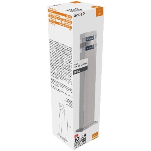 AVIDE Kültéri Álló Lámpa Jolla Led 2W Nw 500Mm Ip44 Szatén Nikkel