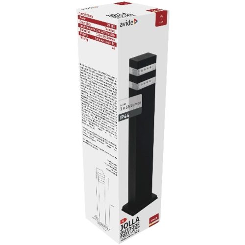 AVIDE Kültéri Álló Lámpa Jolla Led 2W Ww 500Mm Ip44 Fekete