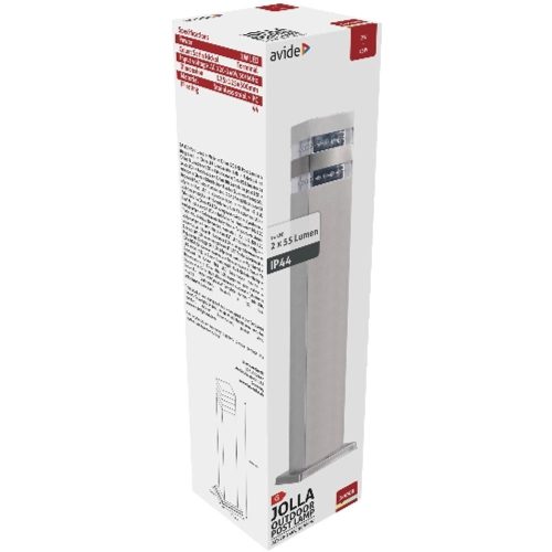 AVIDE Kültéri Álló Lámpa Jolla Led 2W Ww 500Mm Ip44 Szatén Nikkel