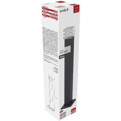 AVIDE Kültéri Álló Lámpa Solana Led 1.5W Ww 500Mm Ip44 Antracit