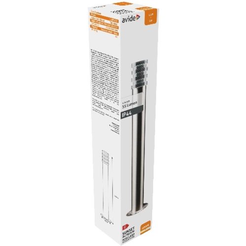 AVIDE Kültéri Álló Lámpa Sunset Led 1.5W Nw 500Mm Ip44 Szatén Nikkel
