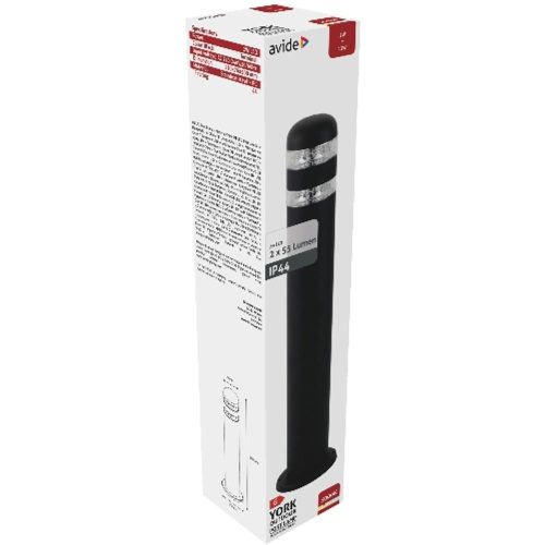 AVIDE Kültéri Álló Lámpa York Led 2W Ww 500Mm Ip44 Fekete