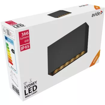 AVIDE Kültéri Fali Lámpa Sydney Led 6W Nw Ip65 200Mm