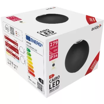 AVIDE Kültéri Fali Lámpa Cairo 2 Irányú Led 6W Ww Ip54