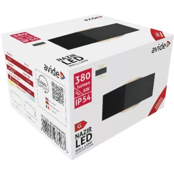 AVIDE Kültéri Fali Lámpa Nazir Led 6W Ww Ip54