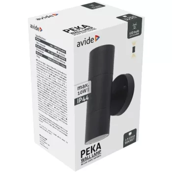 AVIDE Kültéri Fali Lámpa Peka 2Xgu10 Ip44 Antracit