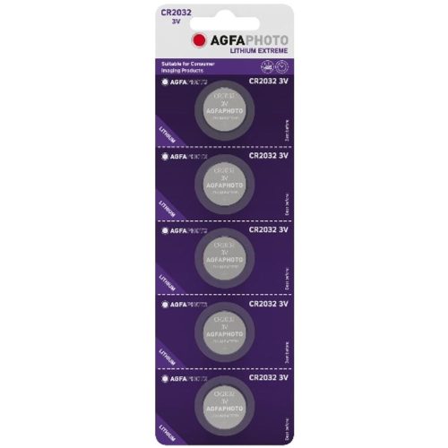 AVIDE Agfaphoto Lithium Gombelem Cr2032 B5