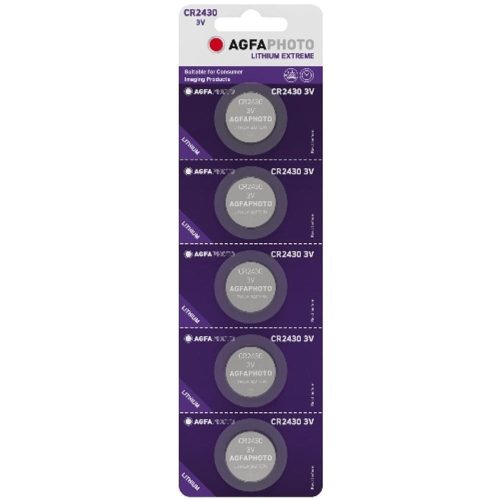 AVIDE Agfaphoto Lithium Gombelem Cr2430 B5