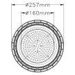 APEX APEX LED Csarnokvilágító lámpatest 100W,4000K,12000lm