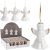 APF100070 Karácsonyi Angyalka Porcelán 40x35x65mm 36db/kínáló