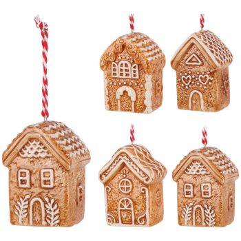   APF648140 Mézeskalács Házikó 5.8x4.3x8cm 4 féle mintával