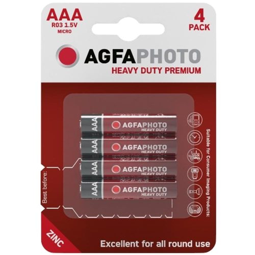 AVIDE Agfaphoto Heavy Duty Féltartós Mikro Elem Aaa B4/ 1 Db