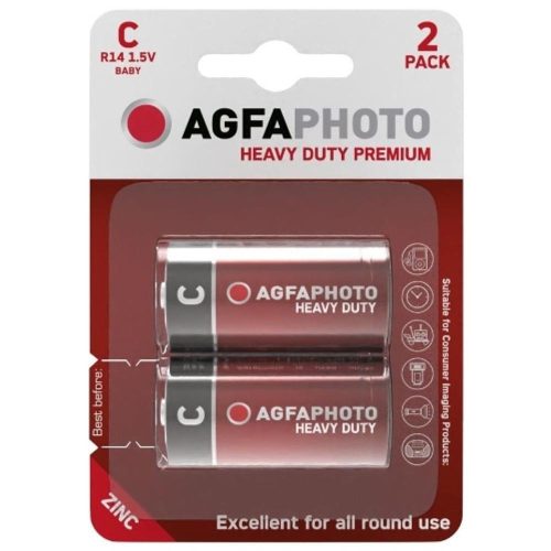 AVIDE Agfaphoto Heavy Duty Féltartós Baby Elem C B2/ 1 Db