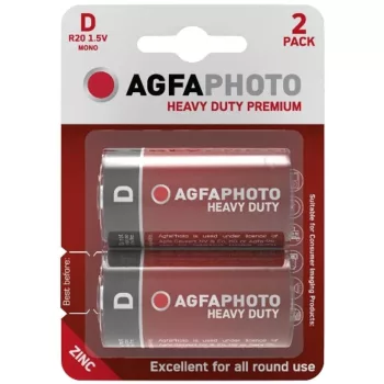   AVIDE Agfaphoto Heavy Duty Féltartós Góliát Elem D B2/ 1 Db