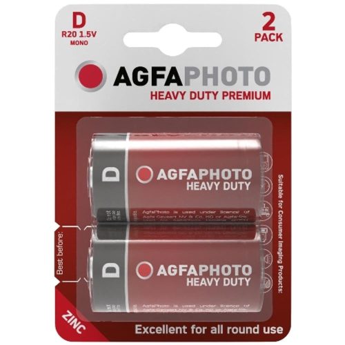 AVIDE Agfaphoto Heavy Duty Féltartós Góliát Elem D B2/ 1 Db