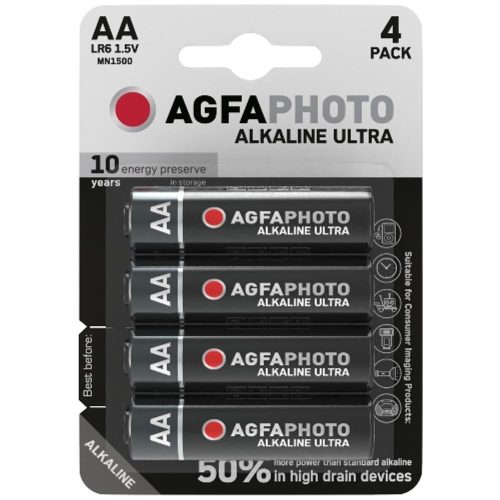 AVIDE Agfaphoto Ultra Alkáli Ceruza Elem Aa B4/ 1 Db