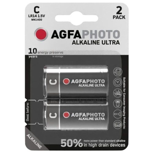 AVIDE Agfaphoto Ultra Alkáli Baby Elem C B2/ 1 Db