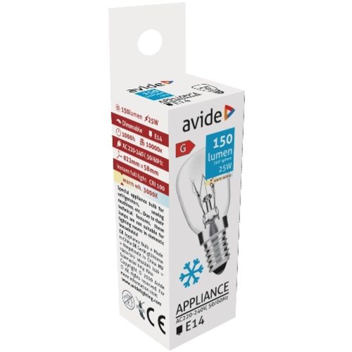 AVIDE Hűtőizzó 25W E14 Ww 3000K