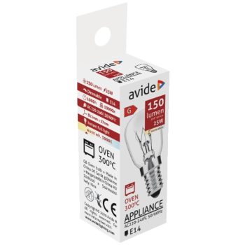 AVIDE Sütőizzó 300°C Izzó 25W E14 Ww 3000K