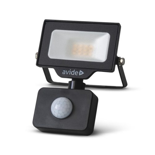 Avide LED Opál Reflektor Slim SMD 10W természetes fehér 4000K Mozg.érz. PIR Gyorscsat.
