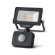 Avide LED Opál Reflektor Slim SMD 10W természetes fehér 4000K Mozg.érz. PIR Gyorscsat.